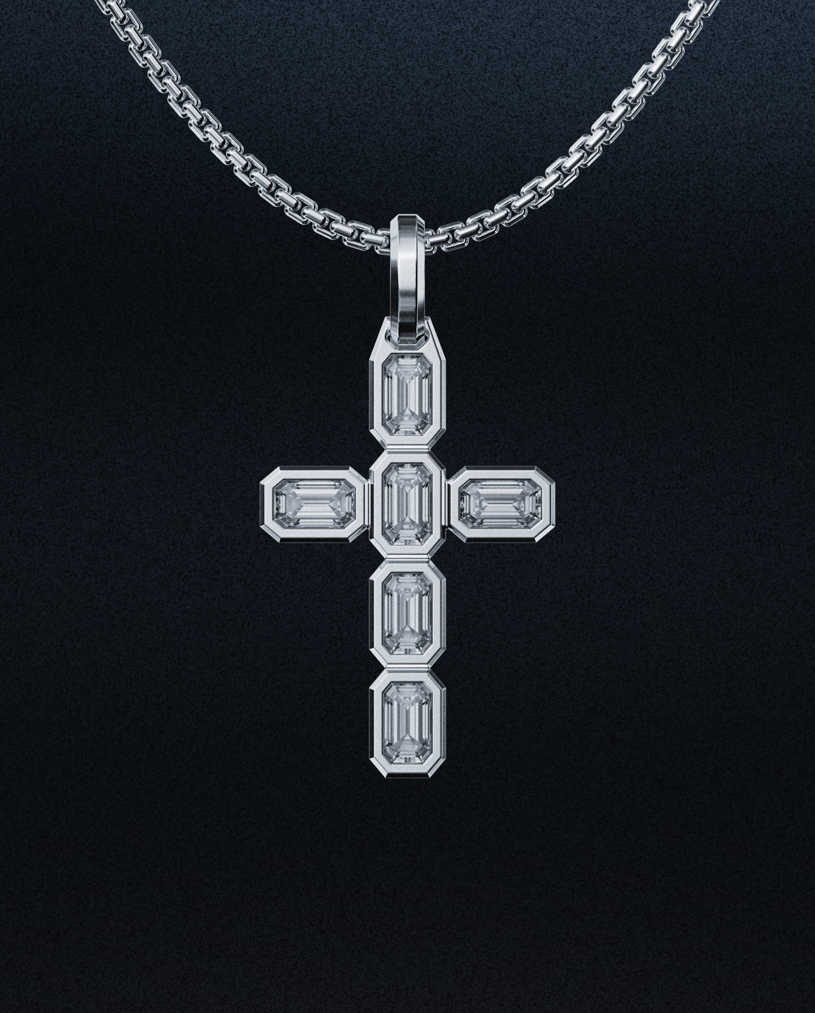 Emerald Cross Pendant