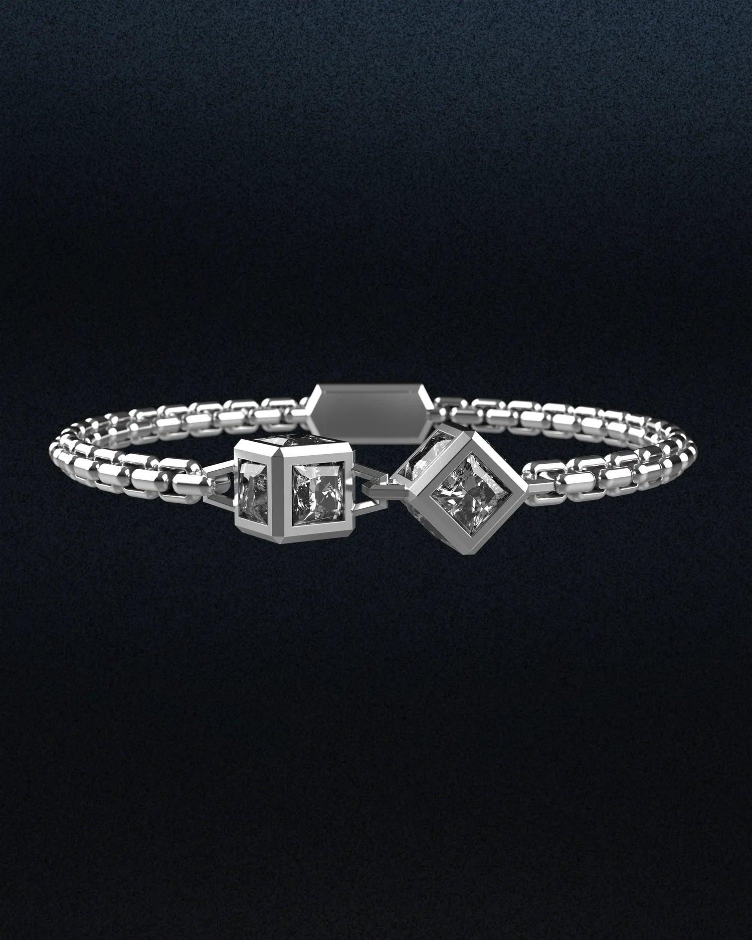 Double Monarch Cube Bracelet