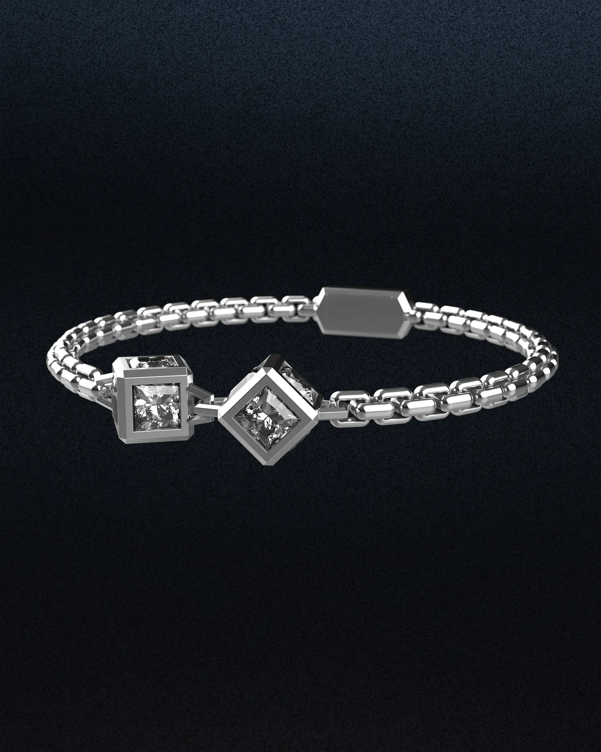 Double Monarch Cube Bracelet