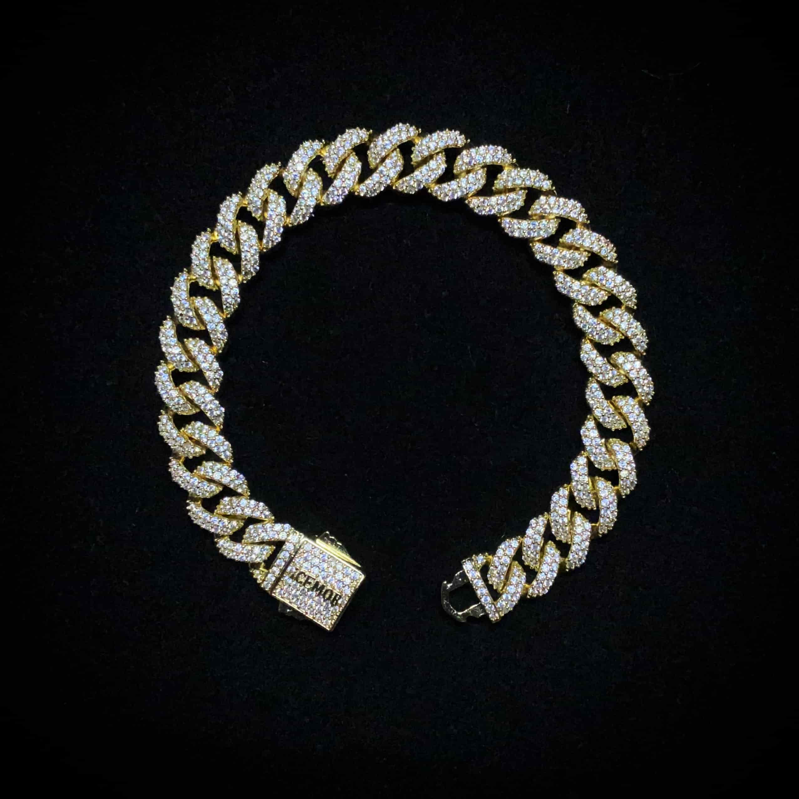 10mm Diamond Cuban Bracelet