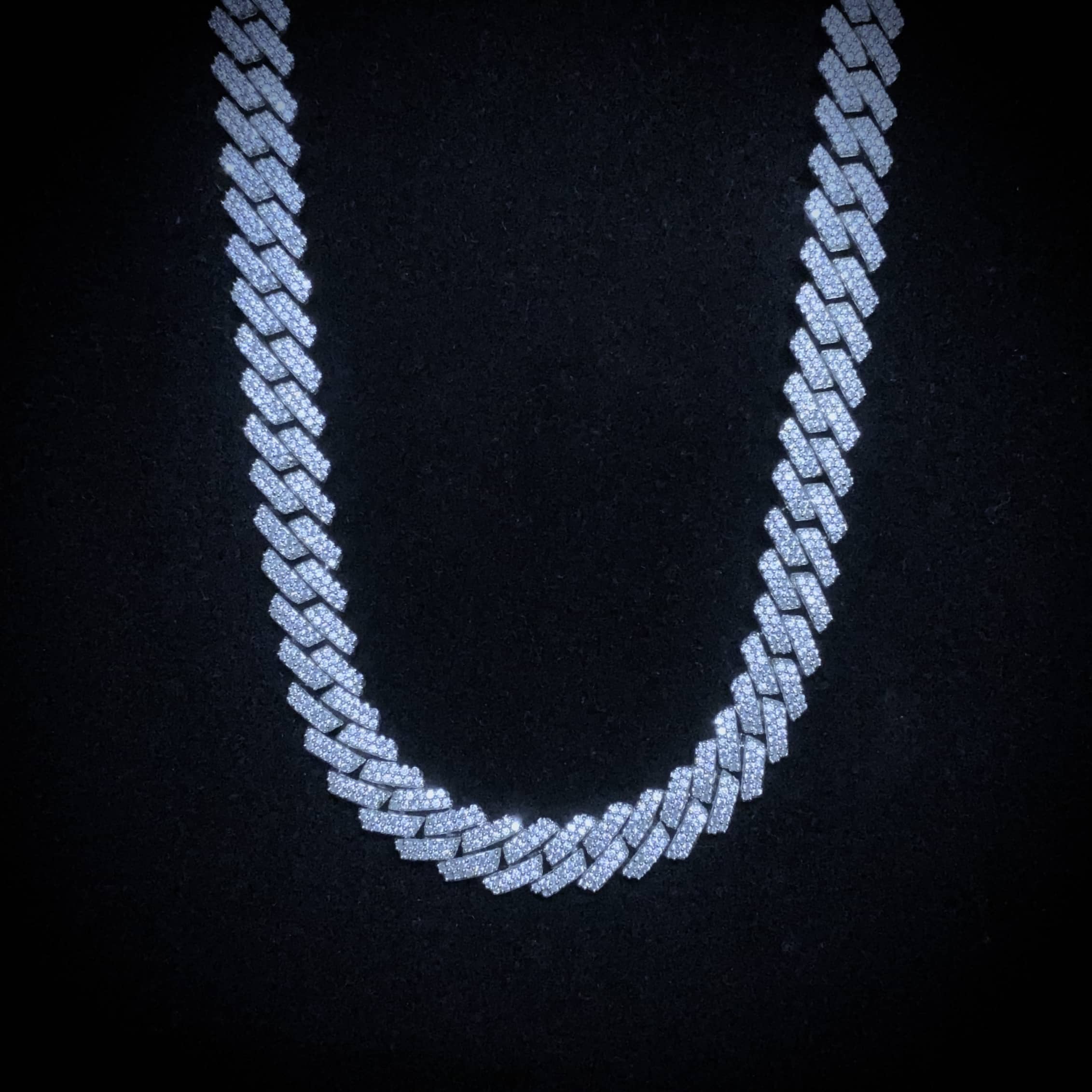 10mm Diamond Prong Link Chain | Ice Mob