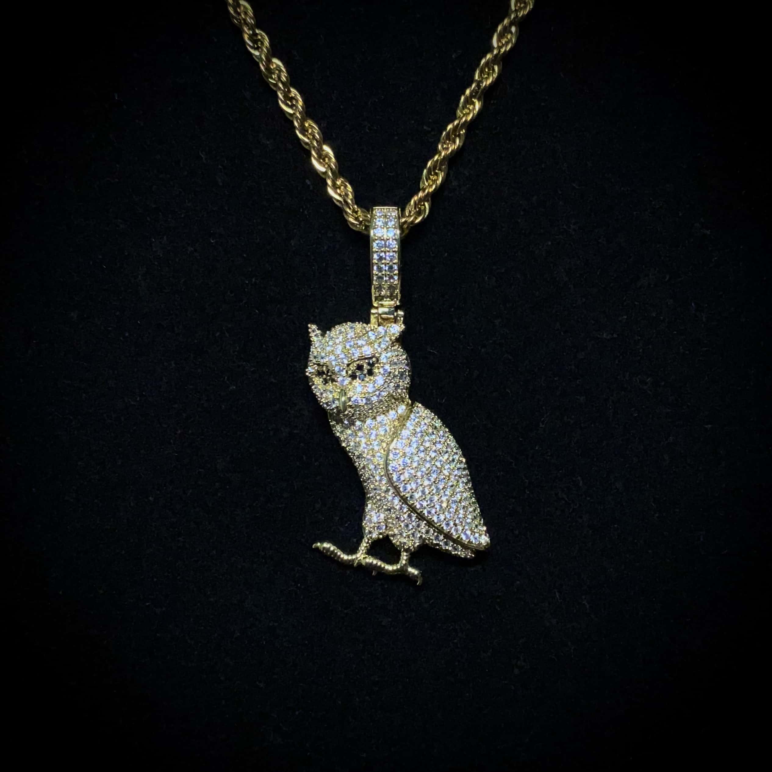 Diamond Owl Pendant | Ice Mob