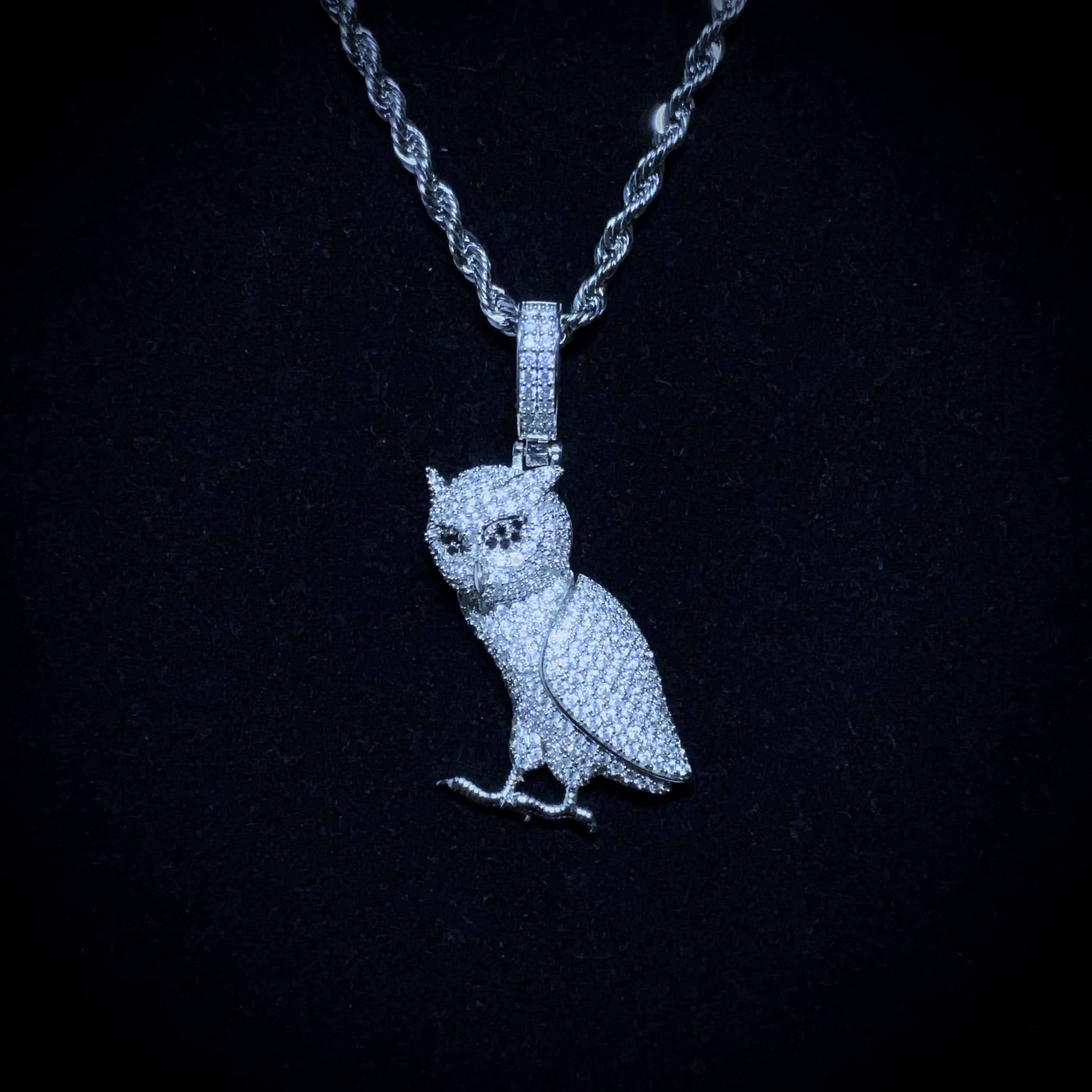 Diamond Owl Pendant | Ice Mob