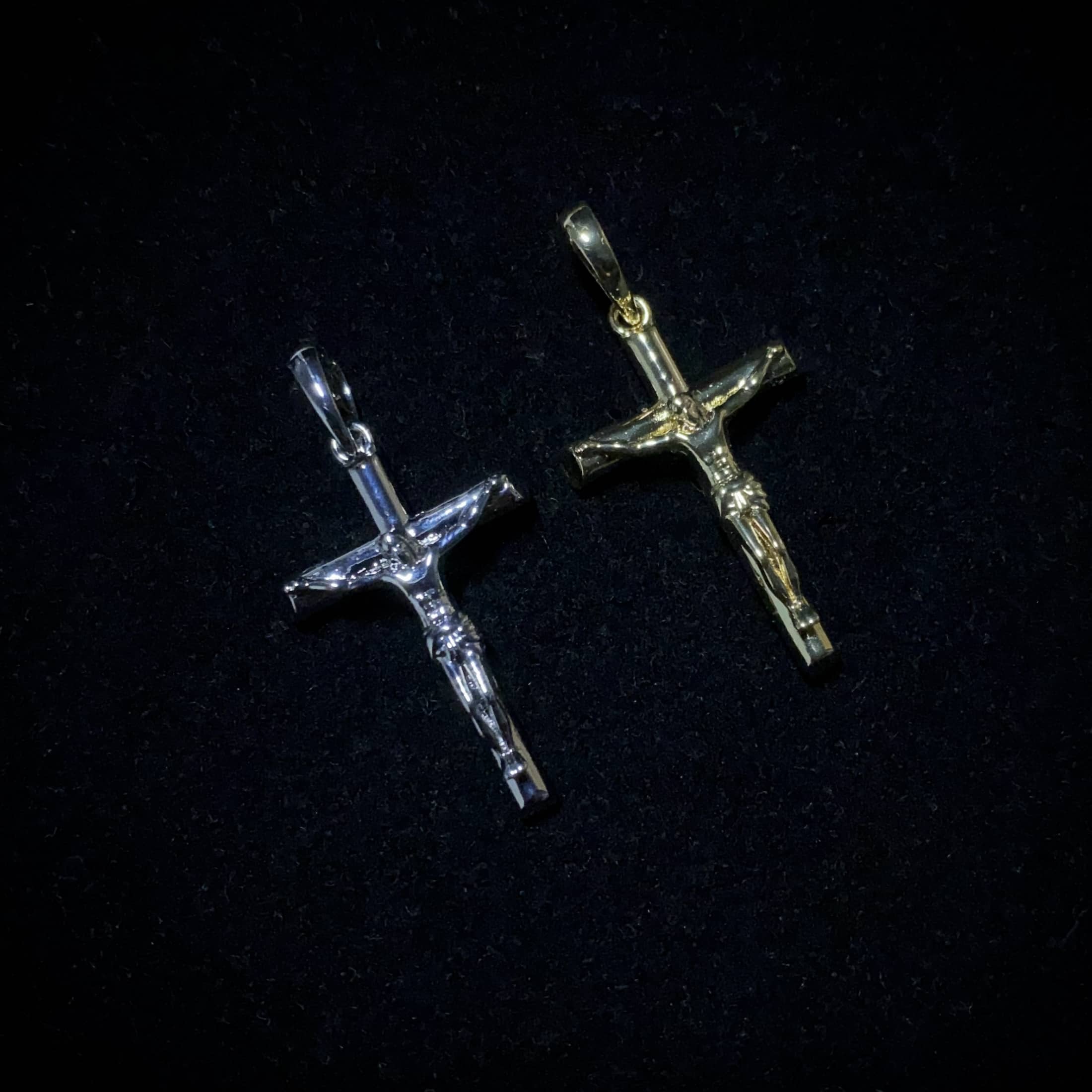 Golden Crucifix Pendant | Ice Mob