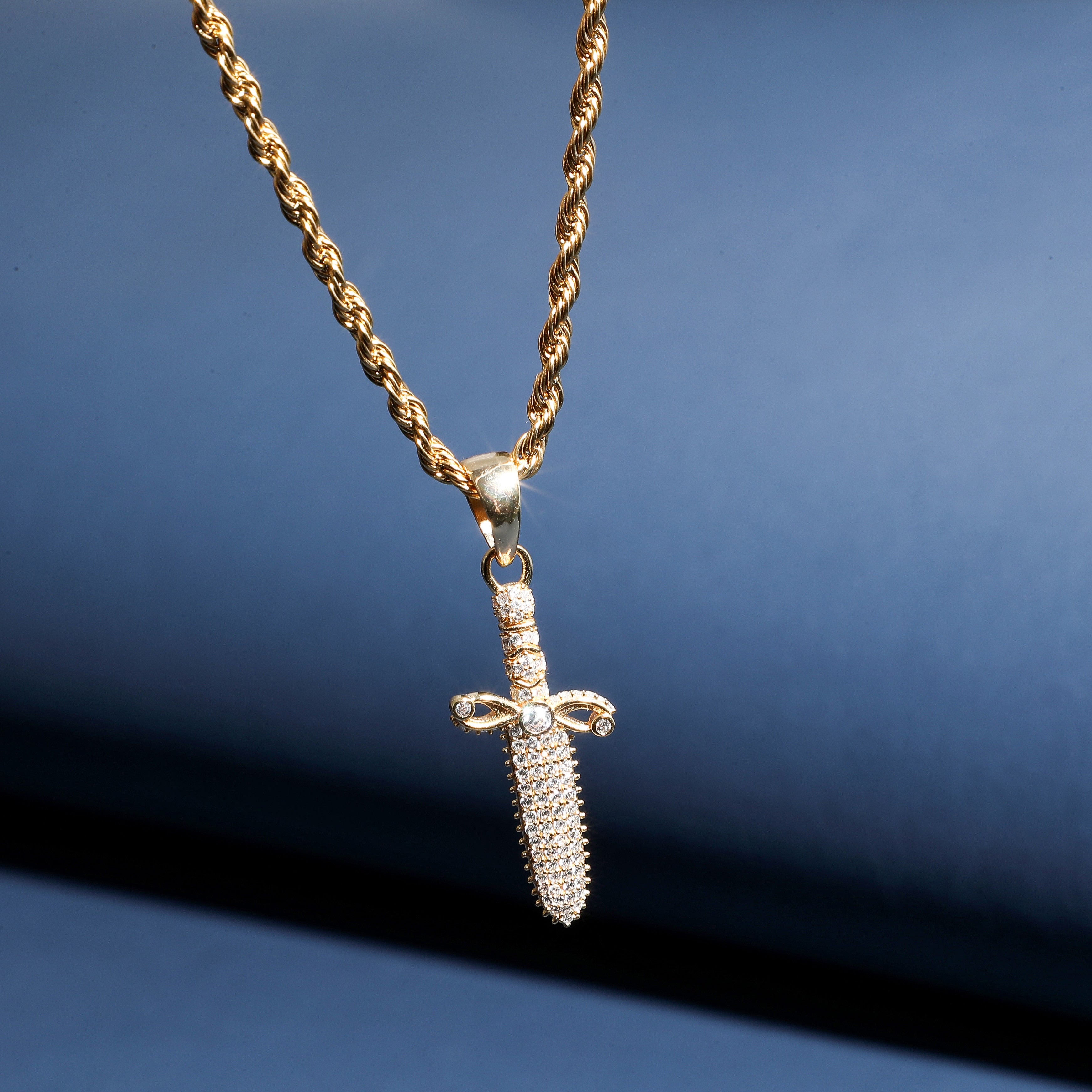 925 Sterling Silver Knife Pendant