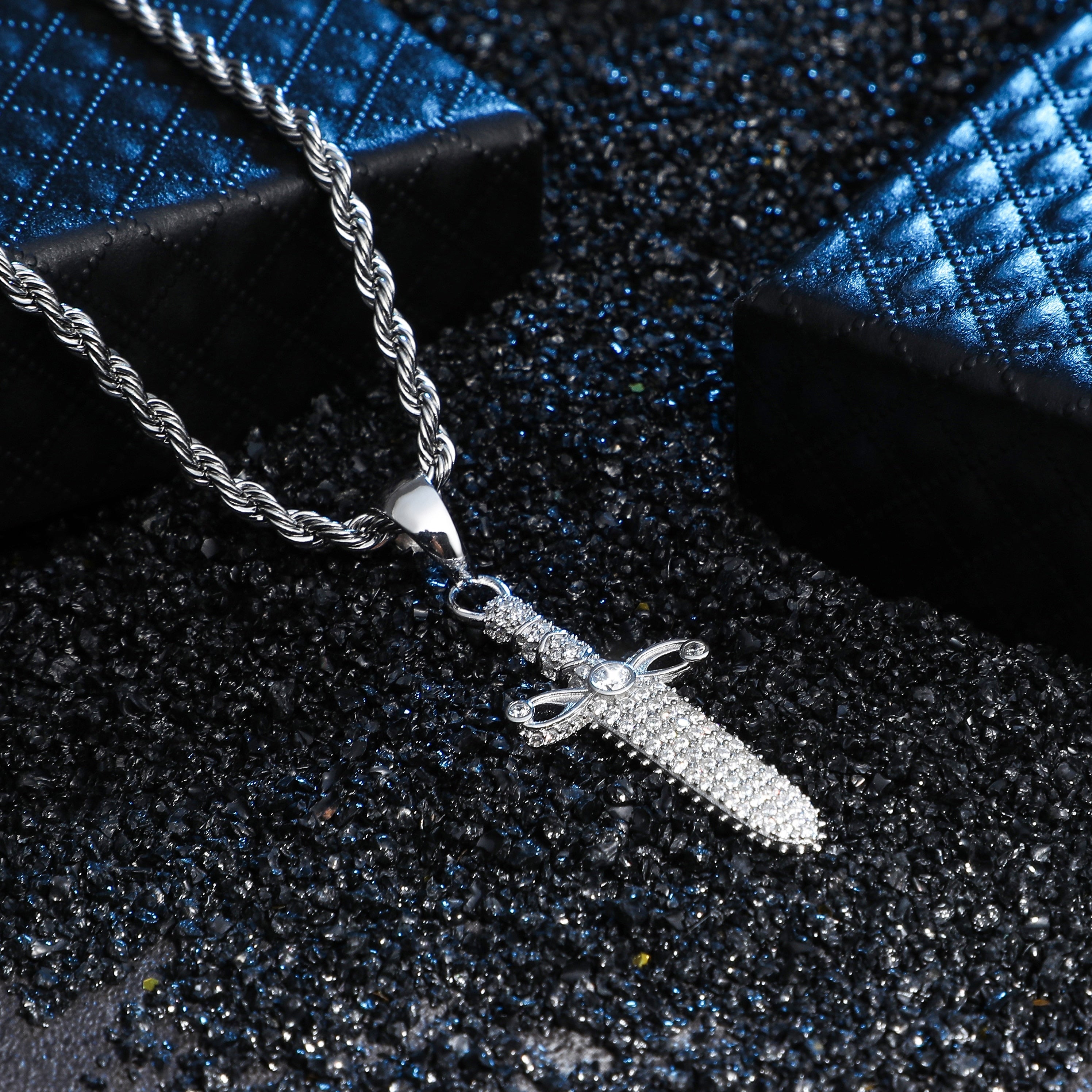 Diamond Knife Pendant