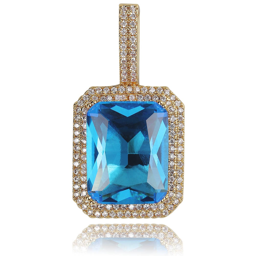 Iced Glacier Stone Pendant