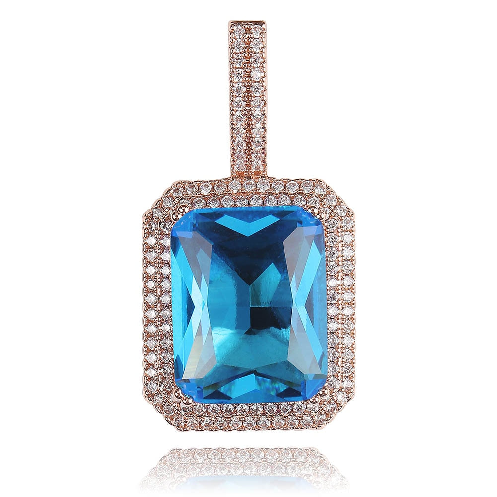 Iced Glacier Stone Pendant