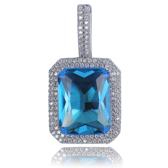 Iced Glacier Stone Pendant