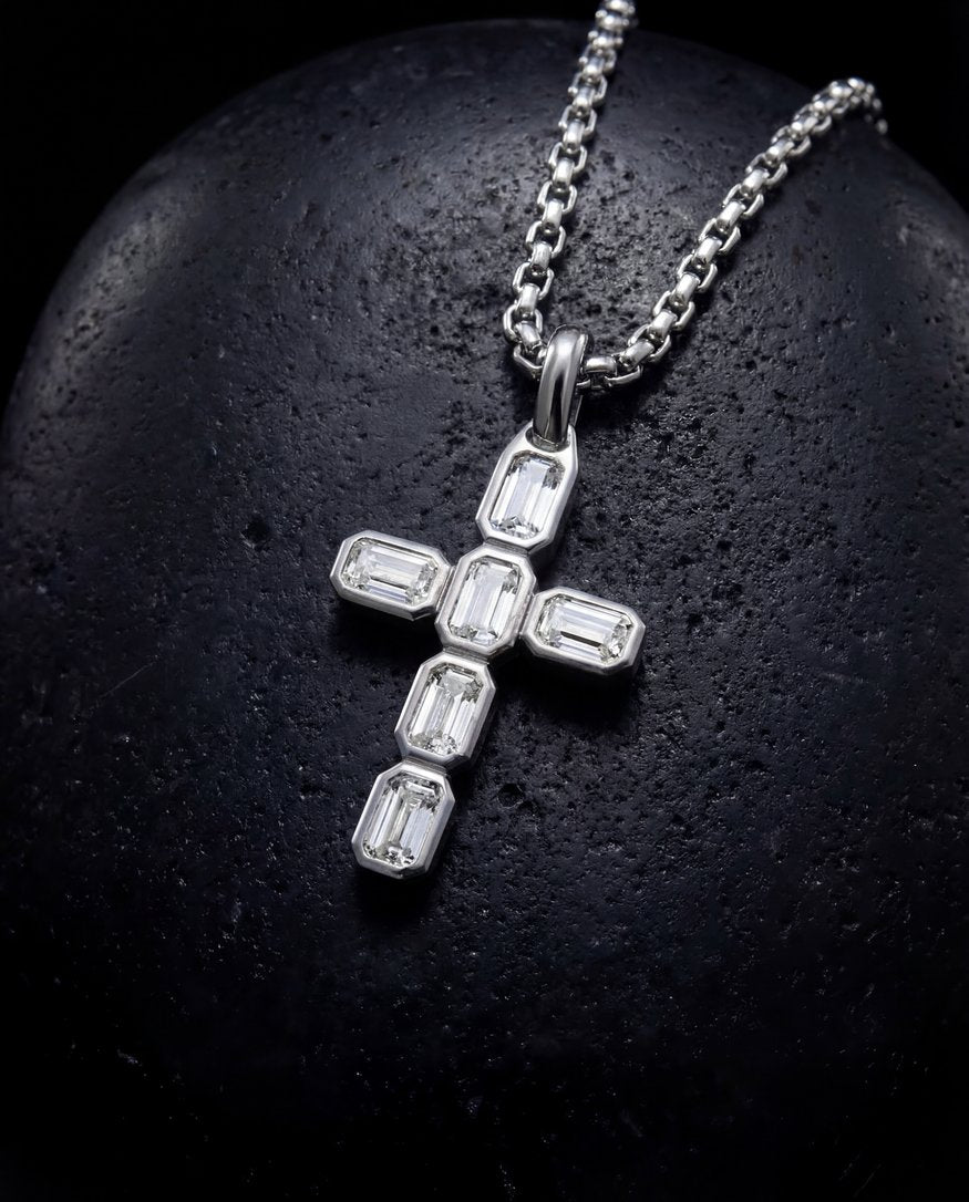 Emerald Cross Pendant