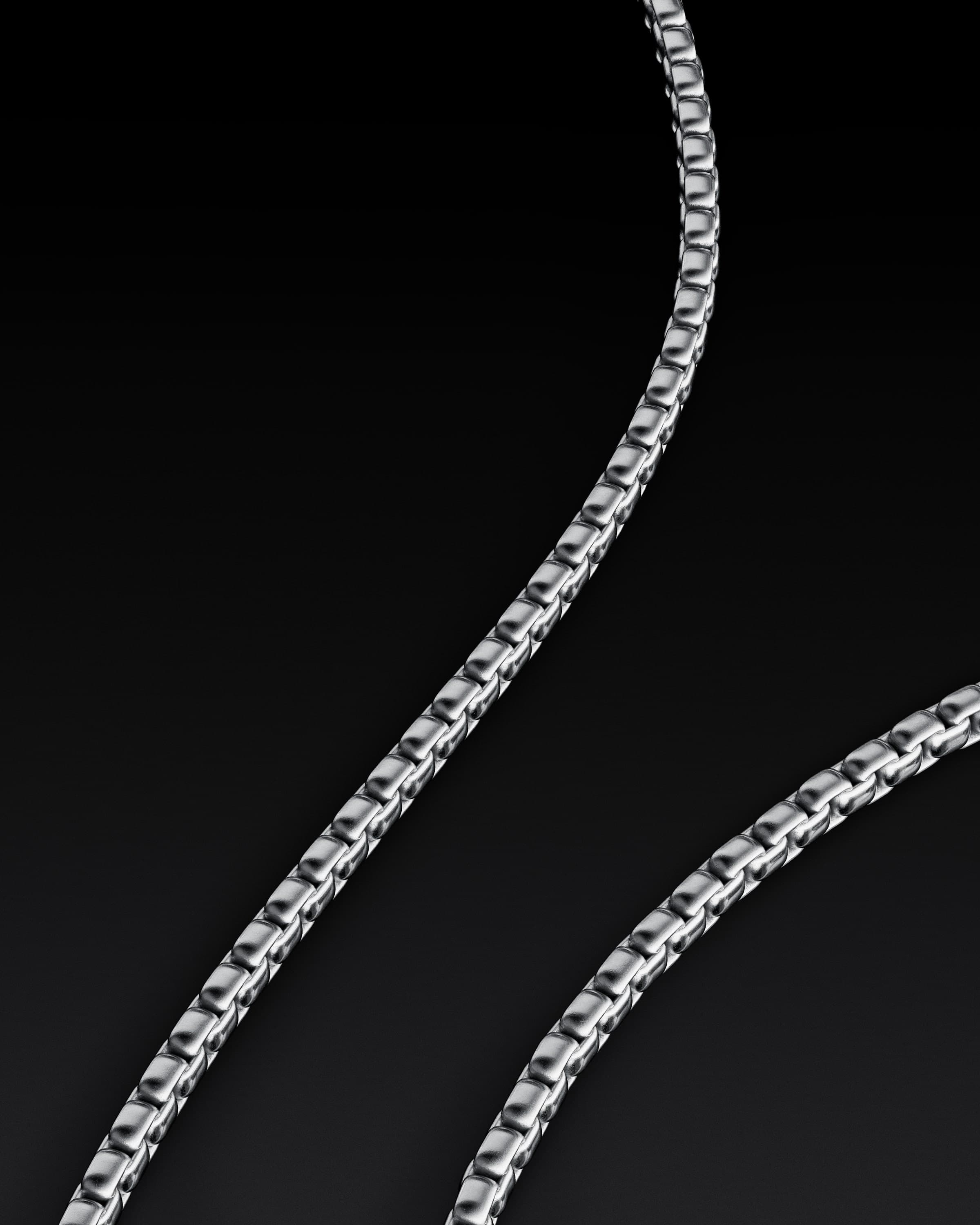 Silver 3mm Box Chain