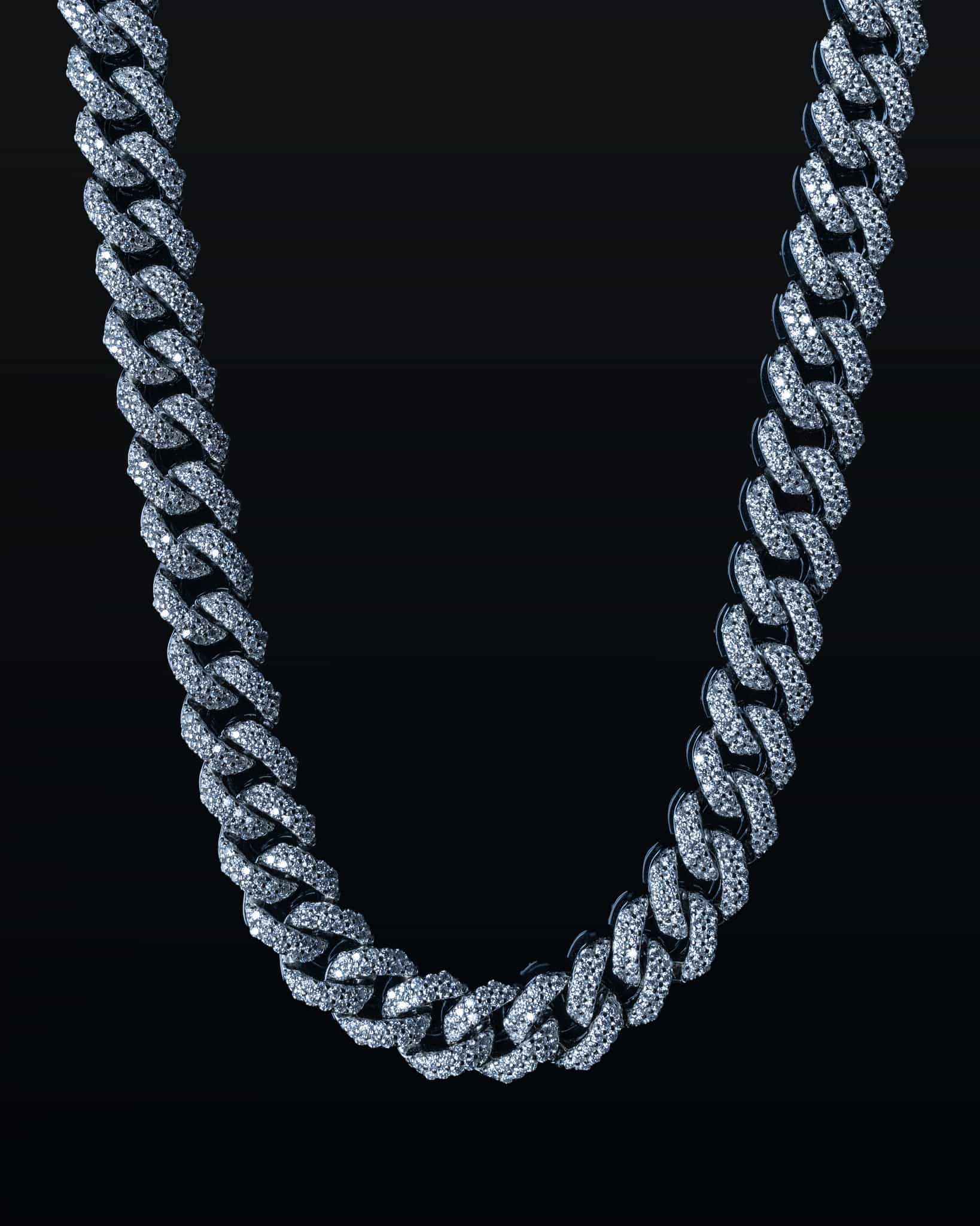 Moissanite 10mm Cuban Chain