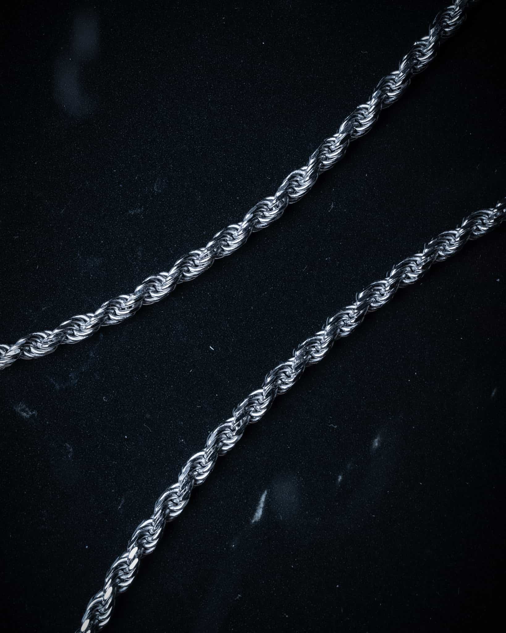 Silver 3mm Rope Chain