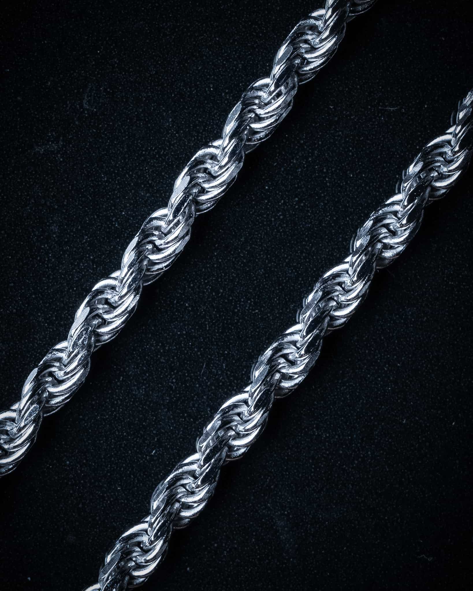 Silver 3mm Rope Chain