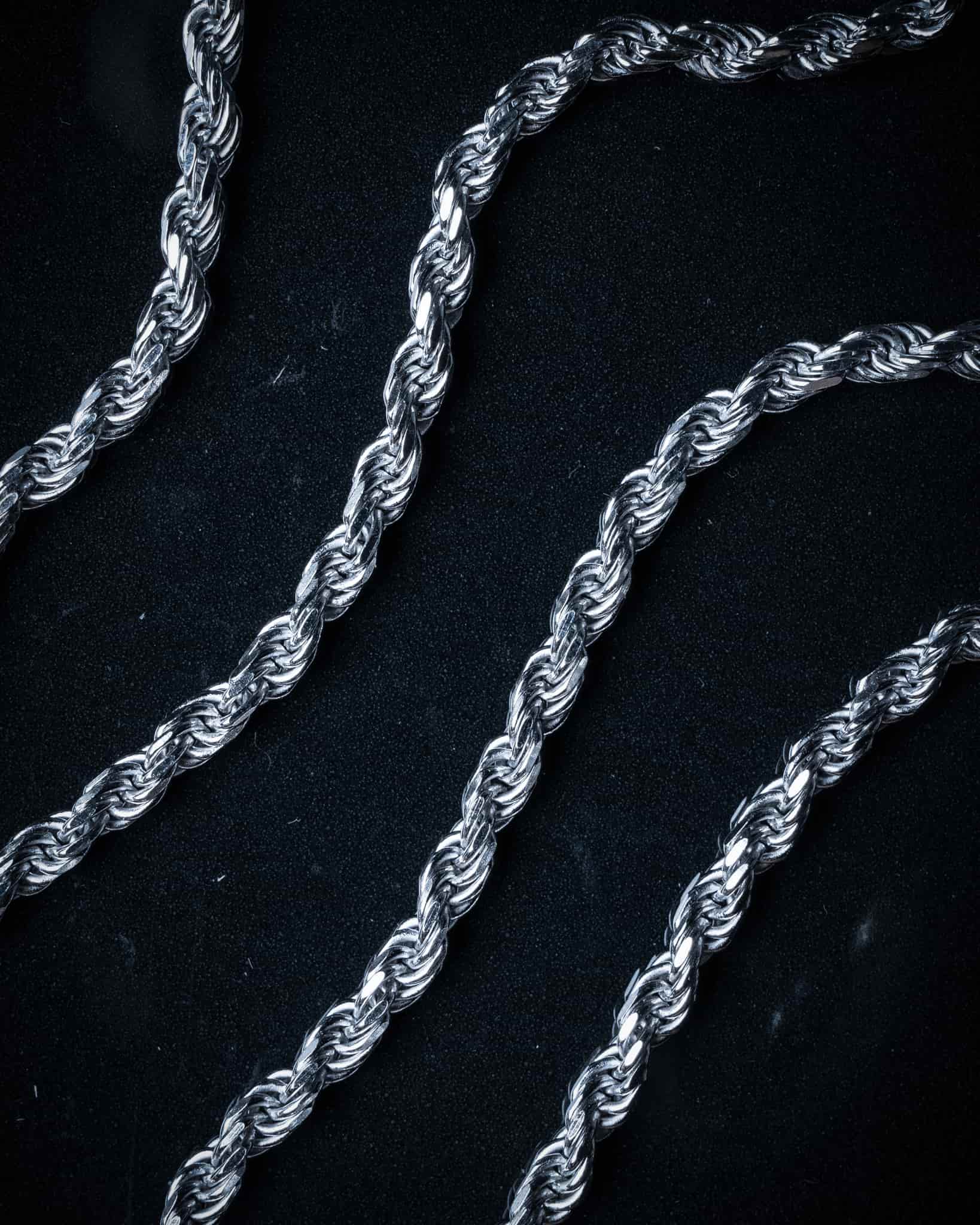 Silver 3mm Rope Chain