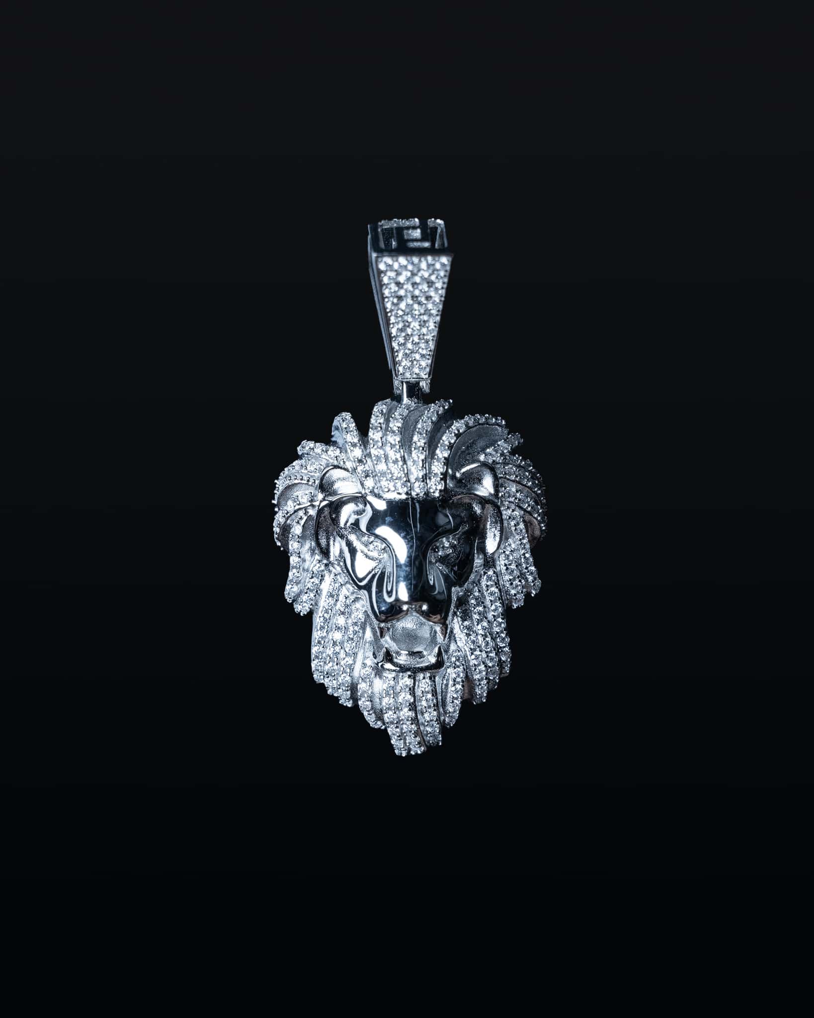 Moissanite Lion Pendant