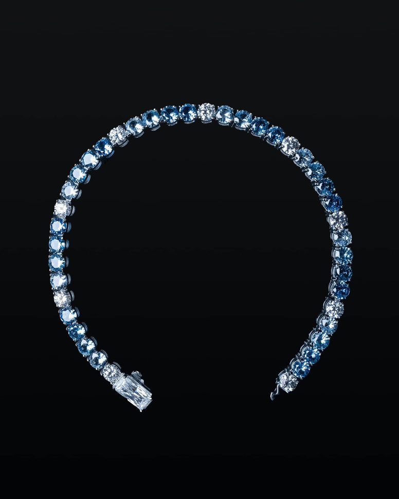 4mm Blue Gradient Tennis Bracelet