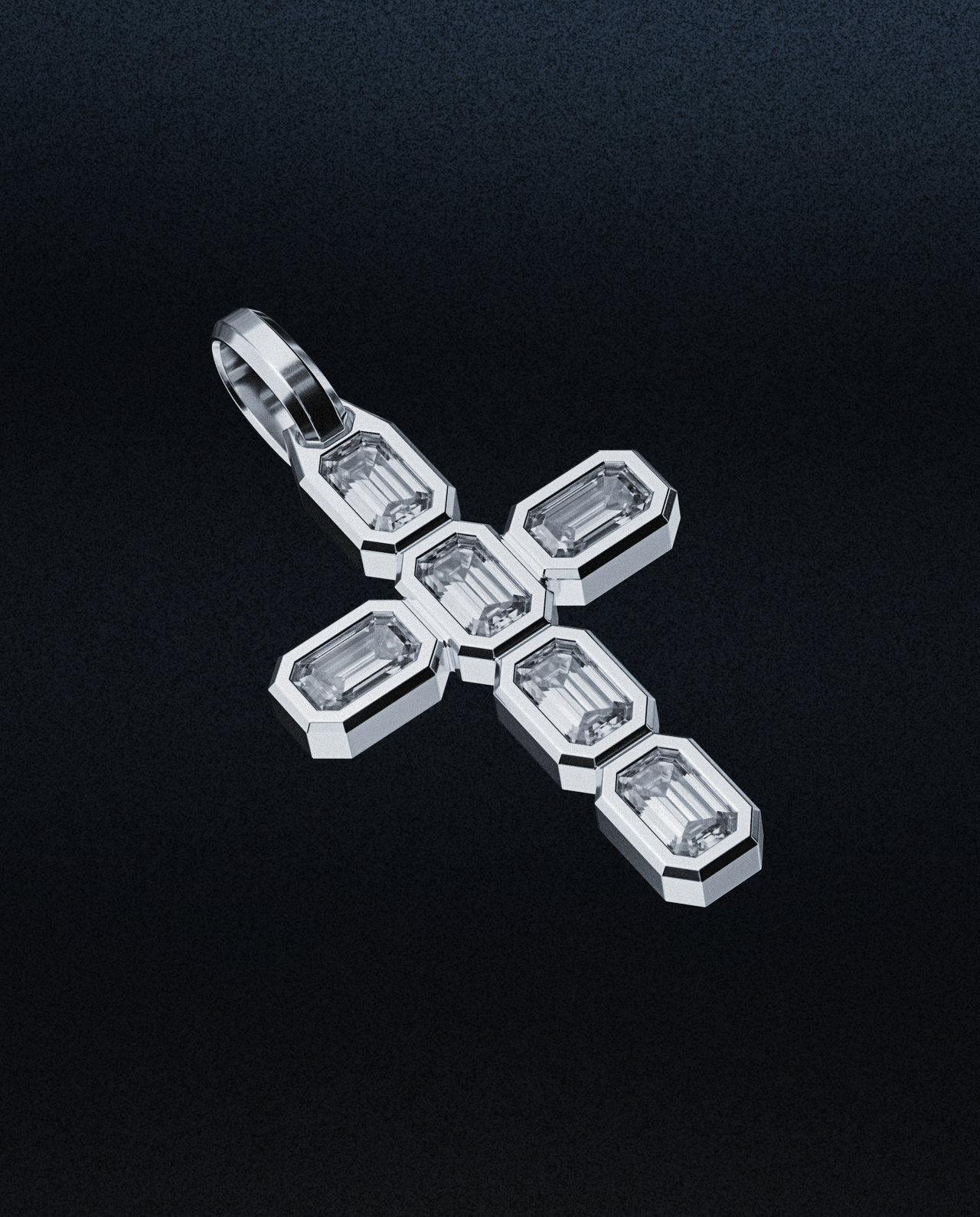 Emerald Cross Pendant