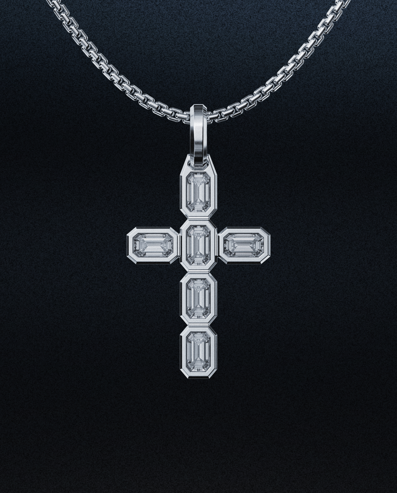 Emerald Cross Pendant