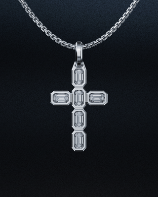 Emerald Cross Pendant