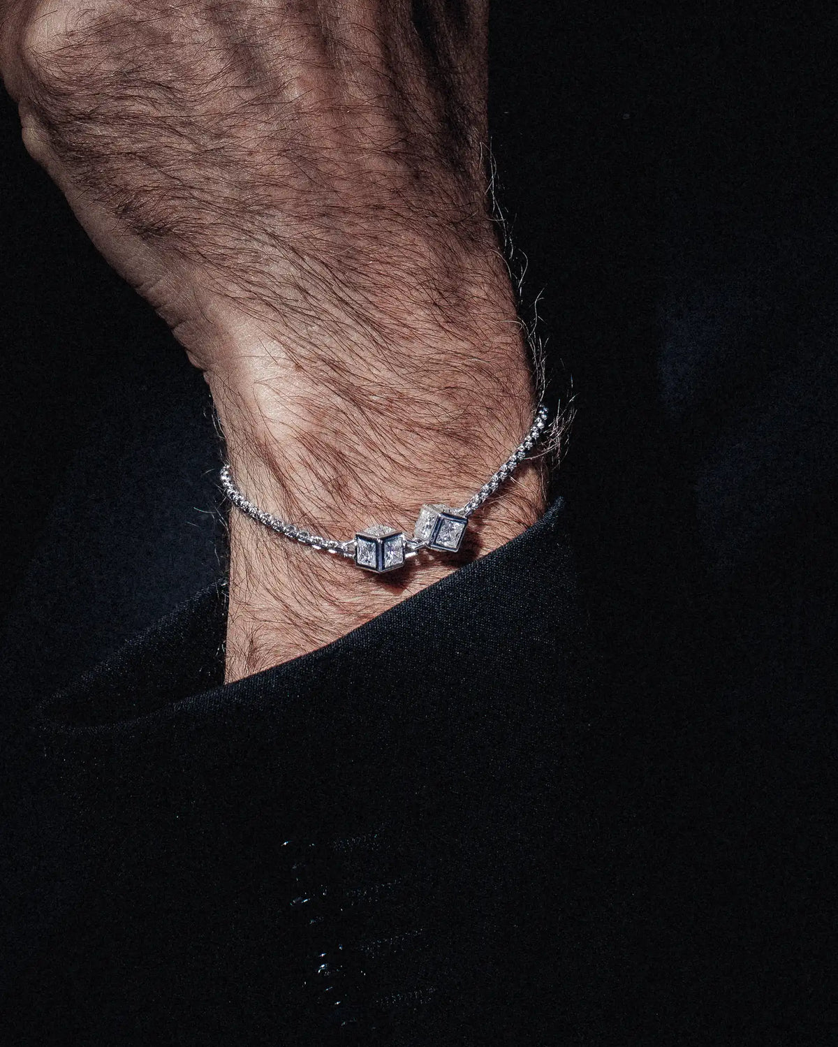 Double Monarch Cube Bracelet
