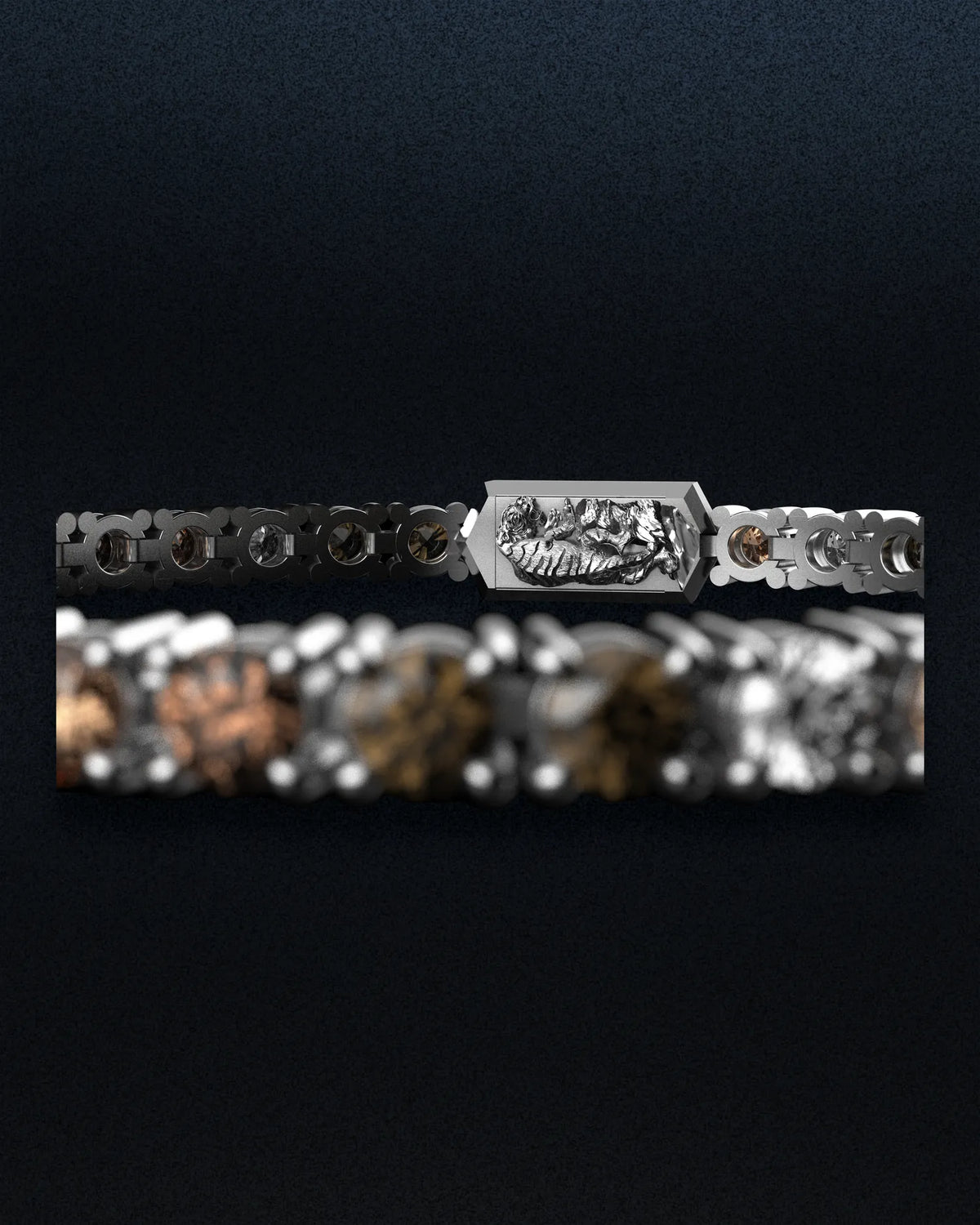 4mm Human Race Tennis Bracelet