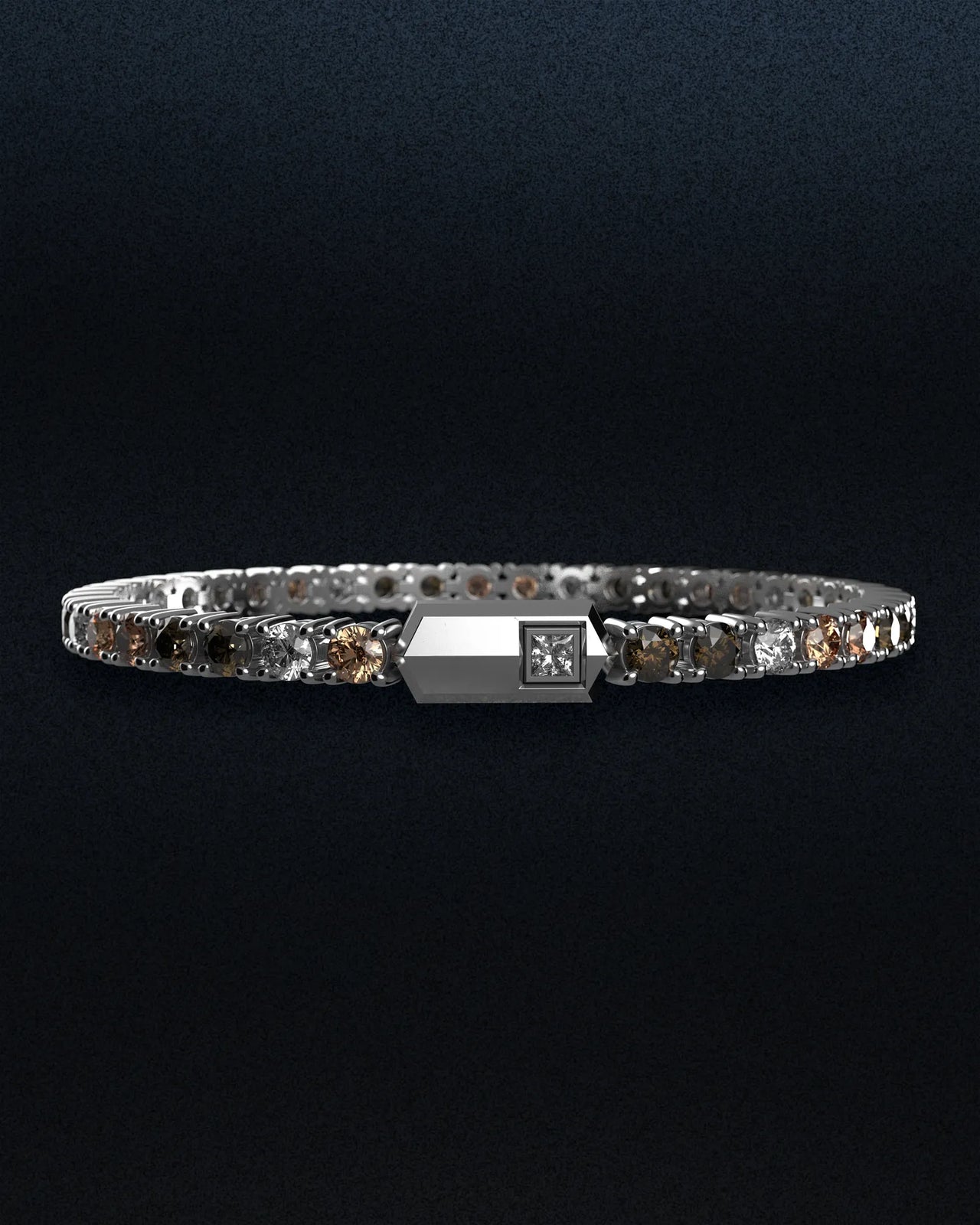 4mm Human Race Tennis Bracelet