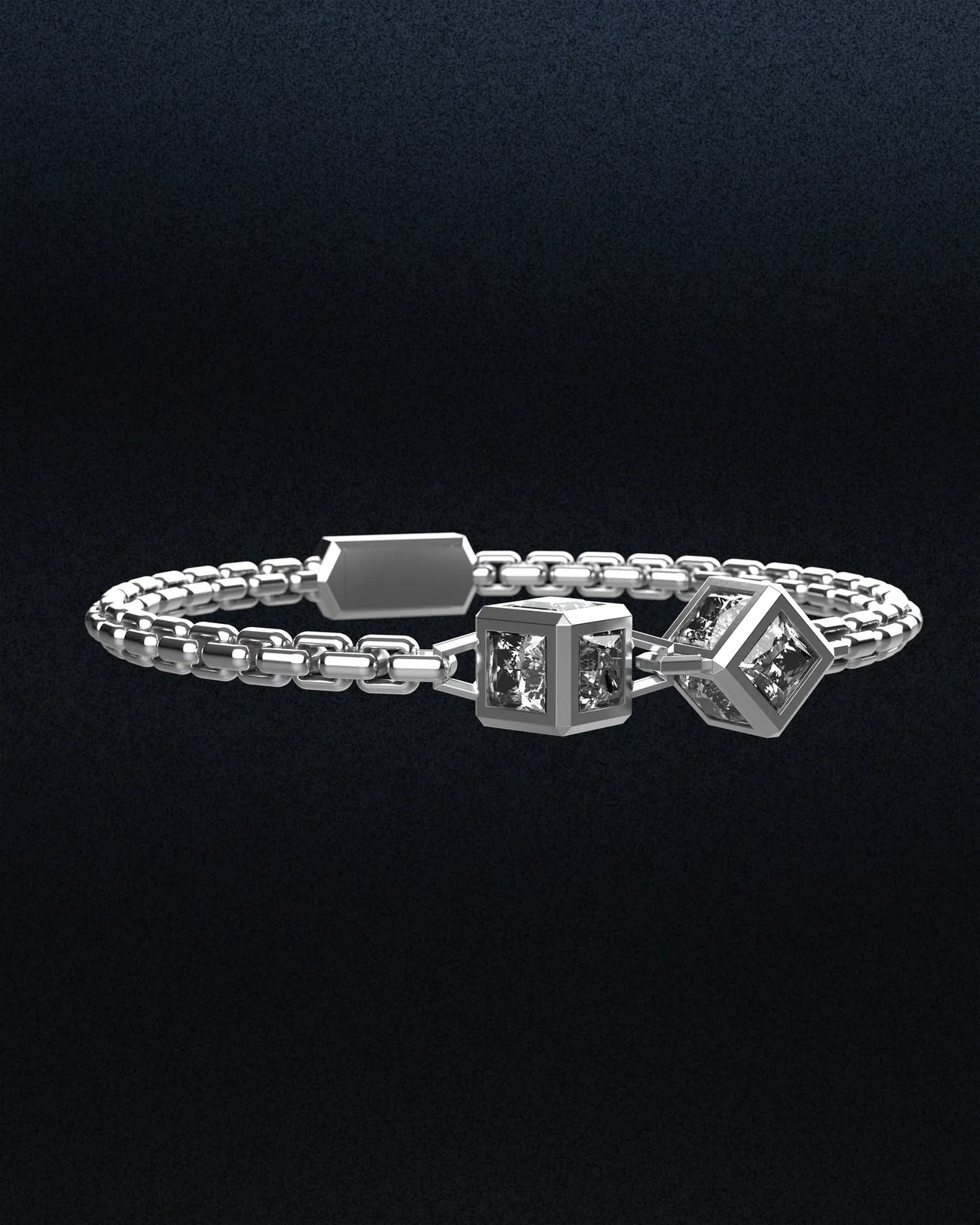 Double Monarch Cube Bracelet
