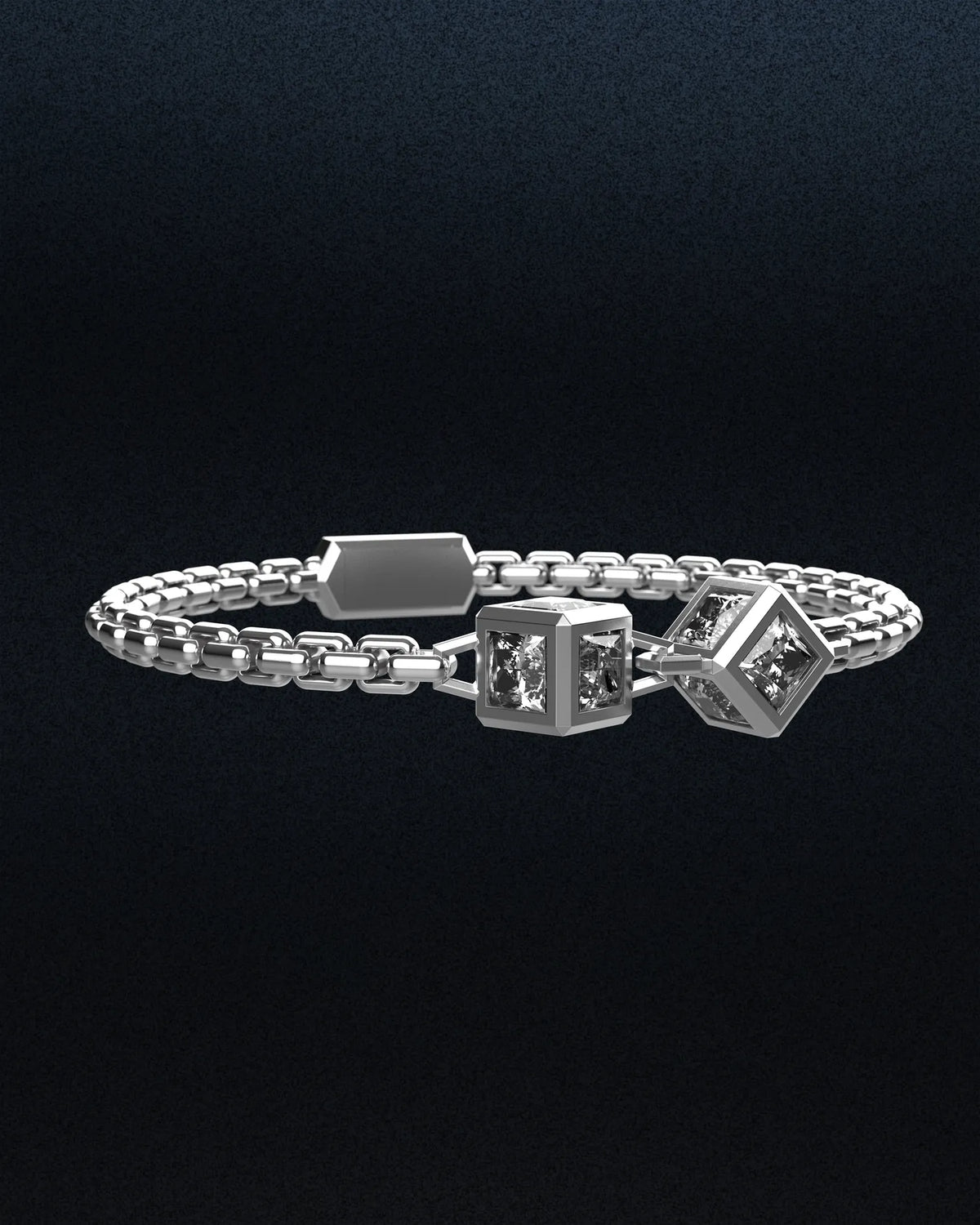 Double Monarch Cube Bracelet