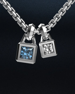 Double Monarch Cube Pendant