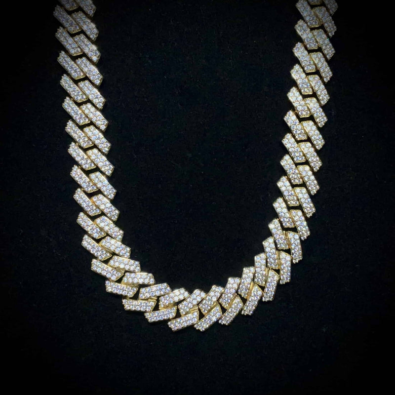 14mm Diamond Prong Link Chain Ice Mob Icemob