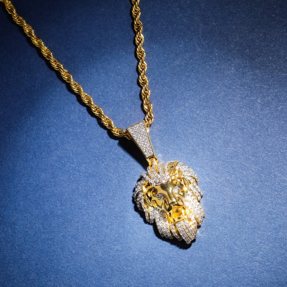 Iced Out Lion Pendant | Ice Mob